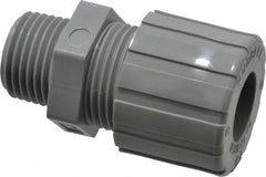 Hubbell Wiring Device-Kellems - 12.7 to 15.9mm Capacity, Liquidtight, Straight Strain Relief Cord Grip - 1/2 NPT Thread, Nylon - Exact Tooling