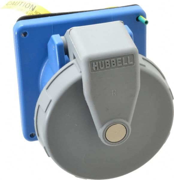 Hubbell Wiring Device-Kellems - Pin & Sleeve Receptacles; Receptacle/Part Type: Receptacle ; Pin Configuration: 4 ; Number of Poles: 3 ; IEC Pin & Sleeve Style: IEC 60309-1 ; Amperage: 60 ; Voltage: 250 VAC - Exact Tooling