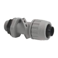 Hubbell Wiring Device-Kellems - 1/2" Trade, Thermoplastic Push In Flexible Liquidtight Conduit Connector - Noninsulated - Exact Tooling