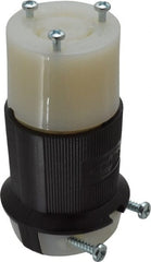 Hubbell Wiring Device-Kellems - 125 VAC, 20 Amp, L5-20R Configuration, Industrial Grade, Self Grounding Connector - 1 Phase, 2 Poles, IP20, 0.36 to 0.93 Inch Cord Diameter - Exact Tooling