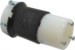 Hubbell Wiring Device-Kellems - 250 VAC, 30 Amp, L6-30R Configuration, Industrial Grade, Self Grounding Connector - 1 Phase, 2 Poles, IP20, 0.36 to 0.93 Inch Cord Diameter - Exact Tooling