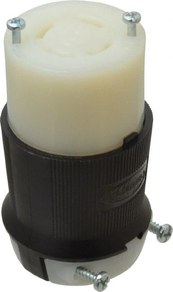 Hubbell Wiring Device-Kellems - 480 VAC, 30 Amp, L16-30R Configuration, Industrial Grade, Self Grounding Connector - 3 Phase, 3 Poles, IP20, 0.35 to 1.15 Inch Cord Diameter - Exact Tooling