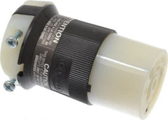 Hubbell Wiring Device-Kellems - 125/250 VAC, 20 Amp, NonNEMA Configuration, Industrial Grade, Ungrounded Connector - 1 Phase, 3 Poles, IP20, 0.325 to 0.93 Inch Cord Diameter - Exact Tooling