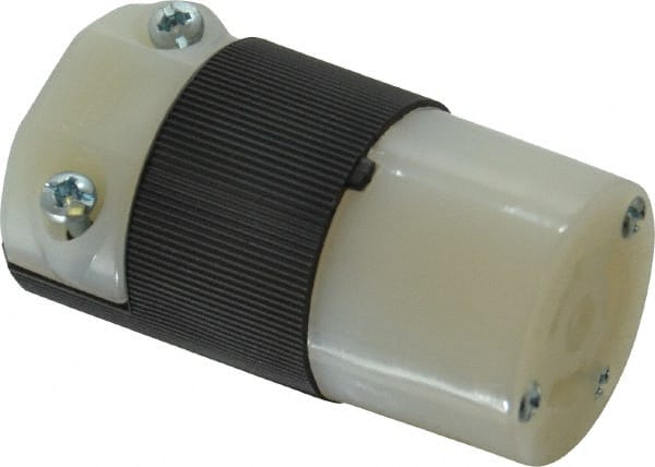 Hubbell Wiring Device-Kellems - 250 VAC, 15 Amp, L6-15R Configuration, Industrial Grade, Self Grounding Connector - 1 Phase, 2 Poles, IP20, 0.23 to 0.72 Inch Cord Diameter - Exact Tooling
