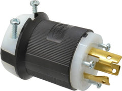 Hubbell Wiring Device-Kellems - 250 VAC, 30 Amp, L6-30P Configuration, Industrial Grade, Self Grounding Plug - 1 Phase, 2 Poles, IP20, 0.36 to 0.93 Inch Cord Diameter - Exact Tooling