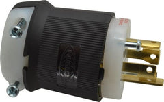Hubbell Wiring Device-Kellems - 480 VAC, 30 Amp, L16-30P Configuration, Industrial Grade, Self Grounding Plug - 3 Phase, 3 Poles, IP20, 0.35 to 1.15 Inch Cord Diameter - Exact Tooling