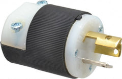 Hubbell Wiring Device-Kellems - 125 VAC, 15 Amp, L5-15P Configuration, Industrial Grade, Self Grounding Plug - 1 Phase, 2 Poles, IP20, 0.23 to 0.72 Inch Cord Diameter - Exact Tooling