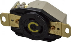 Hubbell Wiring Device-Kellems - 250 VAC, 20 Amp, L5-20R NEMA, Self Grounding Receptacle - 3 Poles, 4 Wire, Female End, Gray - Exact Tooling
