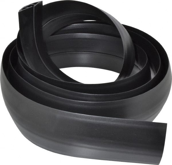 Hubbell Wiring Device-Kellems - 1 Channel, 10 Ft Long, 7.9mm Max Compatible Cable Diam, Black PVC On Floor Cable Cover - 2-3/4" Overall Width x 13.5mm Overall Height, 15.2mm Channel Width x 7.9mm Channel Height - Exact Tooling