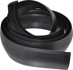 Hubbell Wiring Device-Kellems - 1 Channel, 10 Ft Long, 7.9mm Max Compatible Cable Diam, Black PVC On Floor Cable Cover - 2-3/4" Overall Width x 13.5mm Overall Height, 15.2mm Channel Width x 7.9mm Channel Height - Exact Tooling