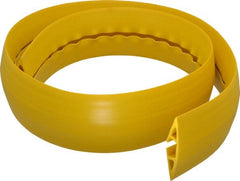 Hubbell Wiring Device-Kellems - 1 Channel, 5 Ft Long, 1/2" Max Compatible Cable Diam, Yellow PVC On Floor Cable Cover - 3" Overall Width x 3/4" Overall Height, 3/4" Channel Width x 1/2" Channel Height - Exact Tooling