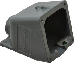 Hubbell Wiring Device-Kellems - 20, 30 Amp, 1 Inch Hub Size, Cast Aluminum Pin and Sleeve Angle Back Box - IP54, IP67, 15° Box Angle - Exact Tooling