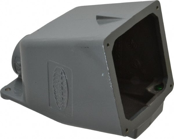 Hubbell Wiring Device-Kellems - 60, 63 Amp, 1-1/4 Inch Hub Size, Cast Aluminum Pin and Sleeve Angle Back Box - IP67, 15° Box Angle - Exact Tooling