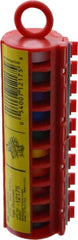 3M - 8' Long x 0.215" Wide, Polyester Film, Write On Handheld Dispenser - Multicolor Background, Self Adhesive, Blank - Exact Tooling