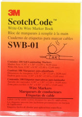 3M - 180 Label, 1/2 Inch Long x 1-1/2 Inch Wide, Write On Book - White Background, Self Laminated - Exact Tooling