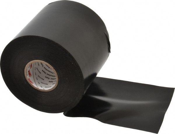 3M - 4" x 100', Black Vinyl Electrical Tape - Series 50, 10 mil Thick, 20 Lb./Inch Tensile Strength - Exact Tooling
