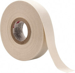 3M - 3/4" x 66', White Glass Cloth Electrical Tape - Series 27, 7 mil Thick, 150 Lb./Inch Tensile Strength - Exact Tooling