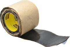 3M - 4" x 10', Black Vinyl Electrical Tape - Series 2210, 90 mil Thick, 300 V/mil Dielectric Strength, 20 Lb./Inch Tensile Strength - Exact Tooling