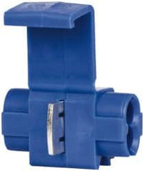3M - 14 AWG, Blue, IDC, Inline, Pigtail & Tap Quick Splice Connector - 2 Wires - Exact Tooling