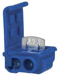 3M - 18 to 16 AWG, Blue, IDC, Tap Quick Splice Connector - 2 Wires - Exact Tooling