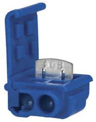 3M - 18 to 16 AWG, Blue, IDC, Tap Quick Splice Connector - 2 Wires - Exact Tooling