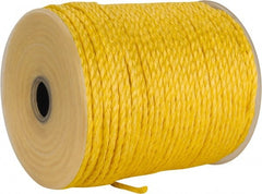 Ideal - 600 Ft. Long, 125 Lb. Load, Polypropylene Rope - 1/4 Inch Diameter, 1,125 Lb. Breaking Strength - Exact Tooling