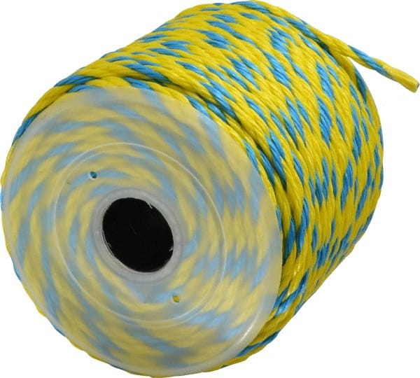 Ideal - 250 Ft. Long, 125 Lb. Load, Polypropylene Rope - 1/4 Inch Diameter, 1,125 Lb. Breaking Strength - Exact Tooling