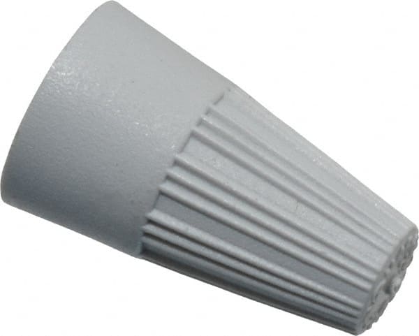 Thomas & Betts - 1, 22 + & 1, 20 to 2, 16 AWG, 300 Volt, Corrosion Resistant, Standard Twist on Wire Connector - Gray - Exact Tooling
