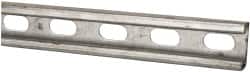 Thomas & Betts - 10' Long x 1-5/8" Wide x 13/16" High, 14 Gauge, Strip Steel, Half Slot Framing Channel & Strut - 0.075" Thick, Pre-Galvanized - Exact Tooling