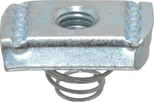 Thomas & Betts - Steel Short Spring Strut Nut - 3/8" Bolt, Used with Thomas & Betts Channel Type B Only - Exact Tooling