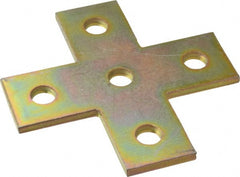 Thomas & Betts - Zinc Dichromate Steel Flat Plate Strut Fitting - Used with Joining Metal Framing Channel & Strut - Exact Tooling
