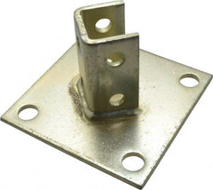 Thomas & Betts - Zinc Dichromate Steel Strut Post Base Fitting - Used with Joining Metal Framing Channel & Strut - Exact Tooling