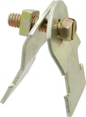 Thomas & Betts - 1/2" Pipe, 16 Gauge" Pipe or Tube Clamp - Gold Galvanized, 650 Lb Capacity - Exact Tooling