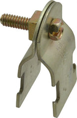 Thomas & Betts - 3/4" Pipe, 16 Gauge" Pipe or Tube Clamp - Gold Galvanized, 650 Lb Capacity - Exact Tooling