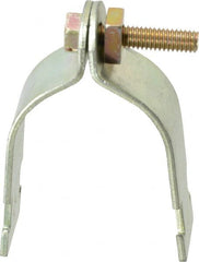 Thomas & Betts - 2" Pipe, 12 Gauge" Pipe or Tube Clamp - Gold Galvanized, 1,000 Lb Capacity - Exact Tooling