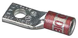 Thomas & Betts - 300 kcmil Wire Noninsulated Compression Connection Square Ring Terminal - 5/8" Stud, 3.03" OAL x 1-1/4" Wide, Tin Plated Copper Contact - Exact Tooling