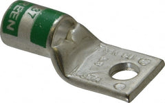Thomas & Betts - 1 AWG Noninsulated Compression Connection Square Ring Terminal - 1/4" Stud, 1-1/2" OAL x 0.68" Wide, Tin Plated Copper Contact - Exact Tooling