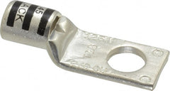 Thomas & Betts - 2/0 AWG Noninsulated Compression Connection Square Ring Terminal - 1/2" Stud, 2-1/4" OAL x 0.83" Wide, Tin Plated Copper Contact - Exact Tooling