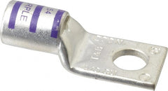 Thomas & Betts - 4/0 AWG Noninsulated Compression Connection Square Ring Terminal - 1/2" Stud, 2-1/2" OAL x 1.03" Wide, Tin Plated Copper Contact - Exact Tooling
