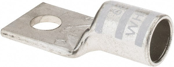 Thomas & Betts - 300 kcmil Wire Noninsulated Compression Connection Square Ring Terminal - 1/2" Stud, 2.7" OAL x 1-1/4" Wide, Tin Plated Copper Contact - Exact Tooling