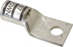 Thomas & Betts - 500 kcmil Wire Noninsulated Compression Connection Square Ring Terminal - 5/8" Stud, 3.63" OAL x 1.61" Wide, Tin Plated Copper Contact - Exact Tooling