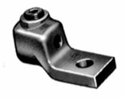Thomas & Betts - 300-500 kcmil Wire Noninsulated Compression Connection Square Ring Terminal - 1/2" Stud, 3-1/16" OAL x 1-3/8" Wide, Copper Contact - Exact Tooling