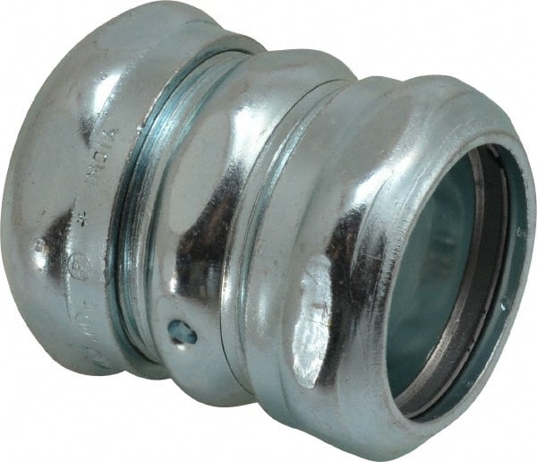 Thomas & Betts - 1-1/4" Trade, Steel Compression EMT Conduit Coupling - Noninsulated - Exact Tooling