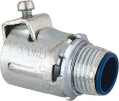 Thomas & Betts - 1/2" Trade, Steel Set Screw Straight FMC Conduit Connector - Insulated - Exact Tooling