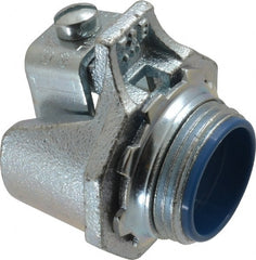 Thomas & Betts - 1" Trade, Malleable Iron Set Screw Straight FMC Conduit Connector - Insulated - Exact Tooling