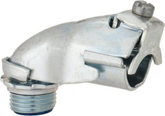 Thomas & Betts - 1/2" Trade, Steel Set Screw Angled FMC Conduit Connector - Insulated - Exact Tooling