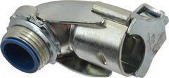 Thomas & Betts - 3/4" Trade, Steel Set Screw Angled FMC Conduit Connector - Insulated - Exact Tooling