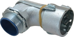 Thomas & Betts - 2" Trade, Malleable Iron Set Screw Angled FMC Conduit Connector - Insulated - Exact Tooling