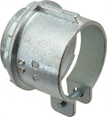 Thomas & Betts - 2" Trade, Malleable Iron Squeeze Clamp Straight FMC Conduit Connector - Noninsulated - Exact Tooling