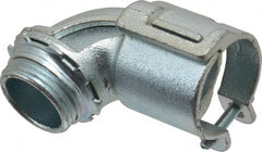Thomas & Betts - 1" Trade, Malleable Iron Squeeze Clamp 90° FMC Conduit Connector - Noninsulated - Exact Tooling